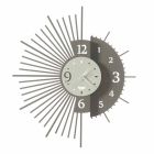Iron Wall Clock Elegant Design Made in Italy - Aneto Viadurini