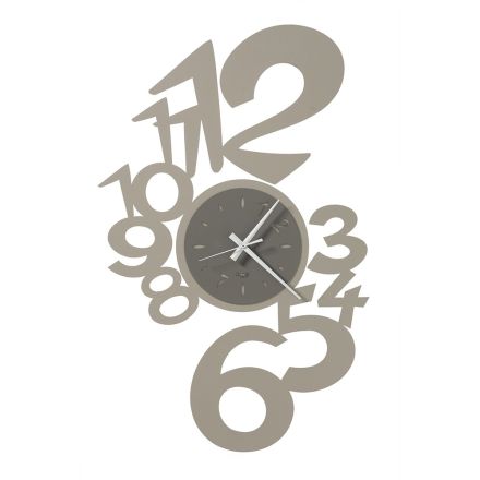 Large Design Iron Wall Clock with External Numbers - Aquarius Viadurini