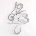 Wall Clock in Black Iron, Aluminum or Red Made in Italy - Rosbif