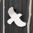 Wooden Wall Clock with Three-dimensional Design Decorations - Forrest Viadurini