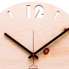 Wall clock in Swiss pine wood made in Italy Andrea Viadurini