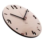 Wall clock in Swiss pine wood made in Italy Andrea Viadurini