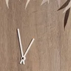 Wall Clock in Oak Wood or Blackboard Laser Engraved Design Round - Kanno Viadurini
