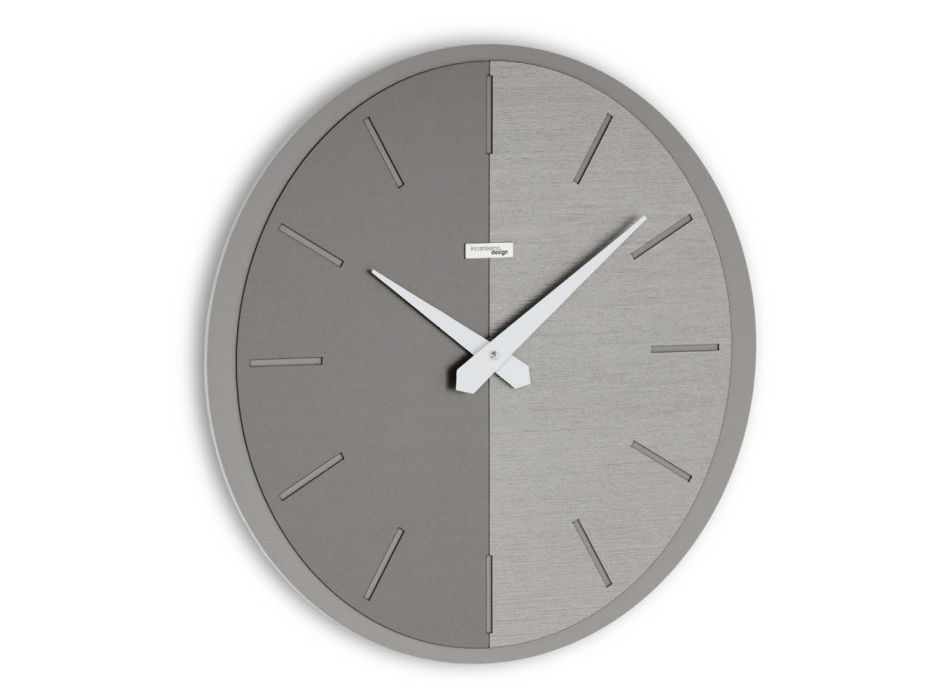 Wall Clock in PVC and Laminate in Different Colors Made in Italy - Mean Viadurini