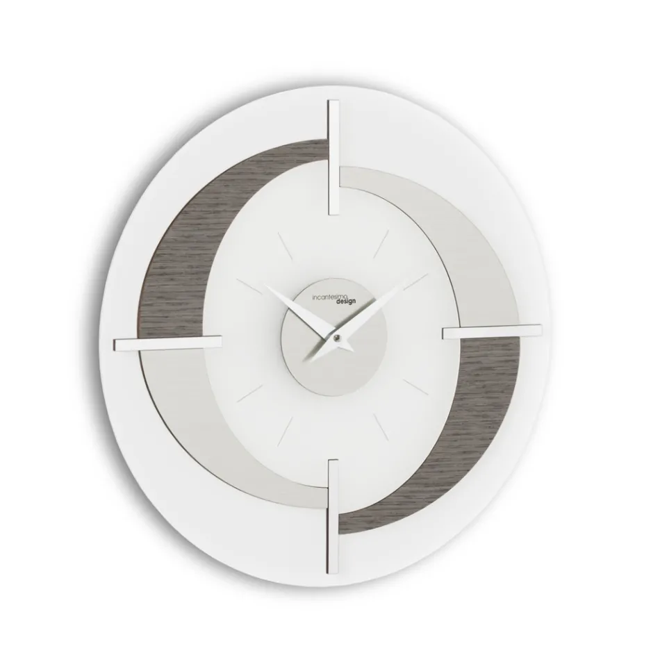 Modern designer wall clock in different Giove finishes, made in Italy Viadurini