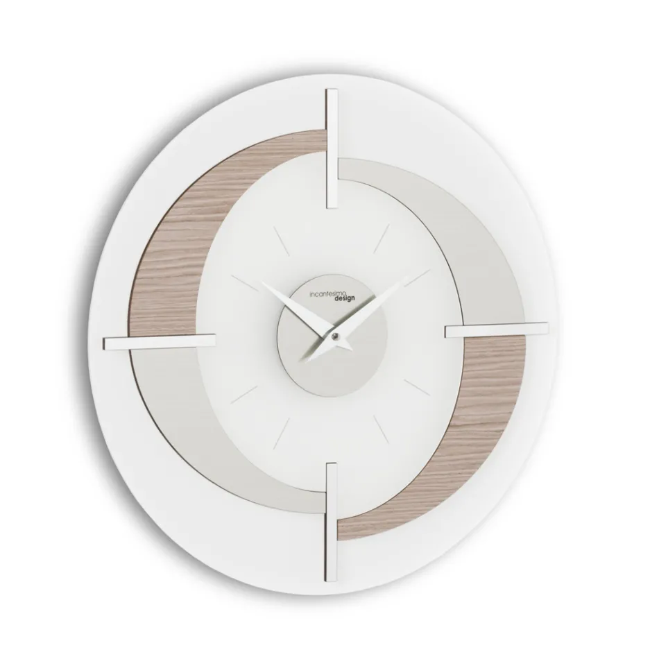 Modern designer wall clock in different Giove finishes, made in Italy Viadurini