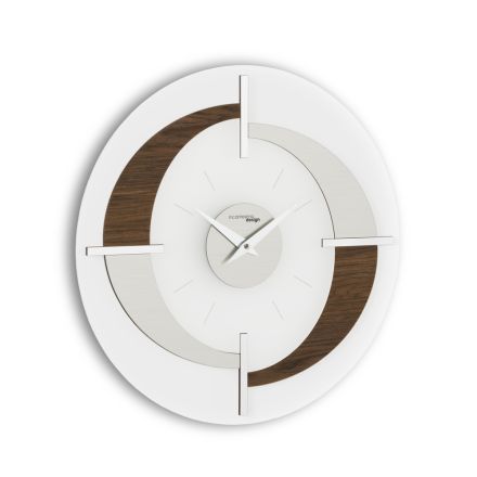 Modern designer wall clock in different Giove finishes, made in Italy Viadurini