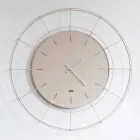 Modern Wall Clock in Colored Steel Made in Italy - Adalgiso Viadurini
