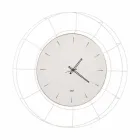 Modern Wall Clock in Colored Steel Made in Italy - Adalgiso Viadurini