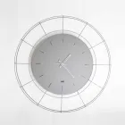 Modern Wall Clock in Colored Steel Made in Italy - Adalgiso Viadurini