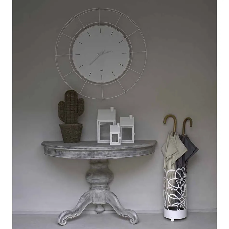 Modern Wall Clock in Colored Steel Made in Italy - Adalgiso Viadurini