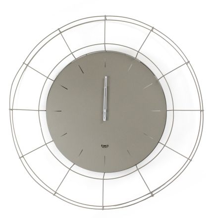 Adalgiso Modern Wall Clock in Colored Steel Made in Italy Viadurini