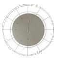 Adalgiso Modern Wall Clock in Colored Steel Made in Italy