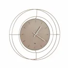 Modern Wall Clock in Colored Steel Made in Italy - Adalgiso Viadurini