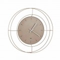 Modern Wall Clock in Colored Steel Made in Italy - Adalgiso