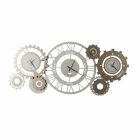 Modern Iron Wall Clock with Three Fusi Made in Italy - Mechanical Viadurini