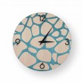 Modern wall clock made of wood Morolo, produced 100 % in Italy