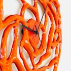 Perforated Modern Wall Clock Colored Design Lacquered Glossy - Ruffo Viadurini
