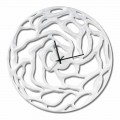 Perforated Modern Wall Clock Colored Design Lacquered Glossy - Ruffo