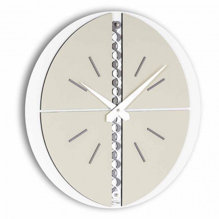 Round Wall Clock with PVC Support Made in Italy - Elisio Viadurini