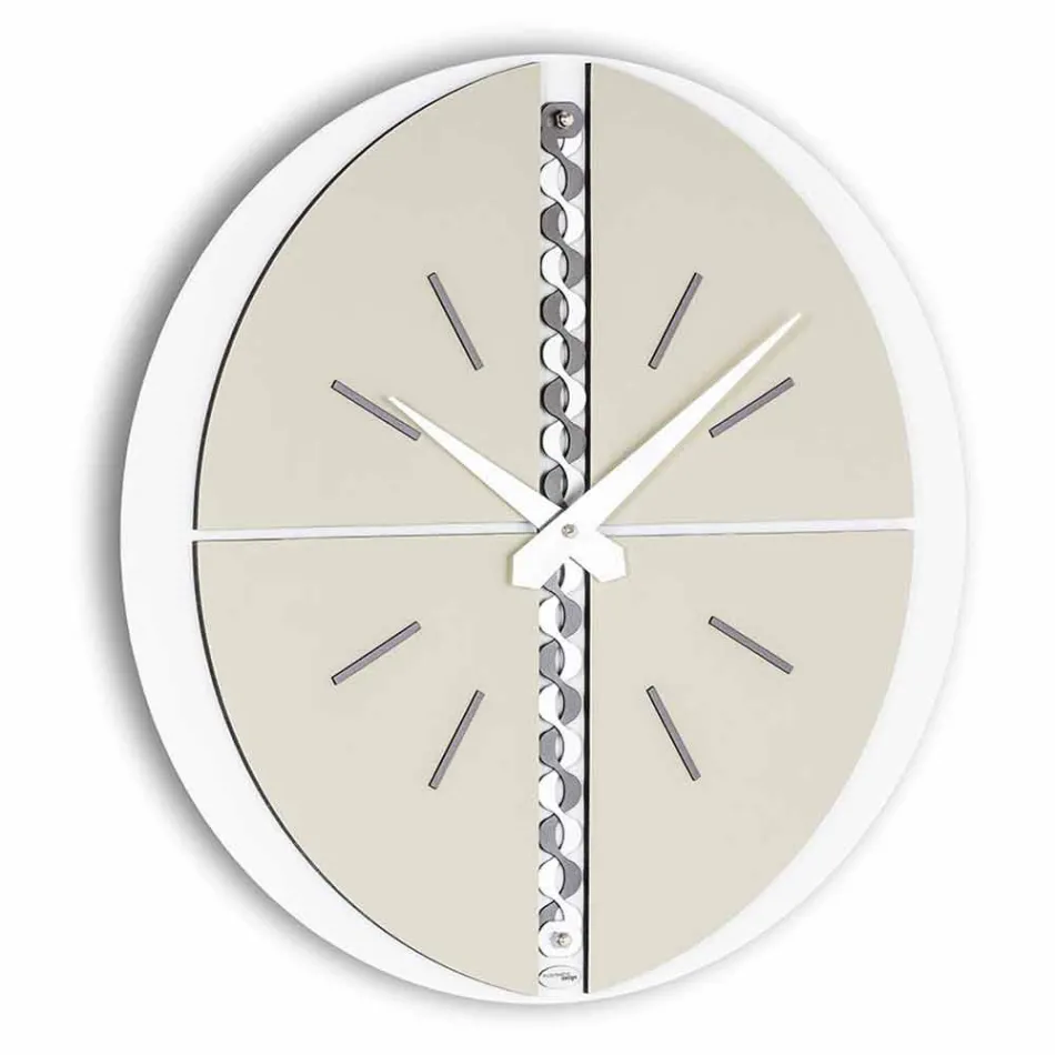 Round Wall Clock with PVC Support Made in Italy - Elisio Viadurini
