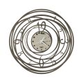 Round Wall Clock in Iron Decorated Design in 3 Colors - Doric
