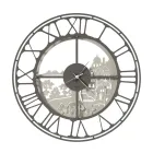 Round Wall Clock in Iron Italian Design 3 Finishes - Furio Viadurini