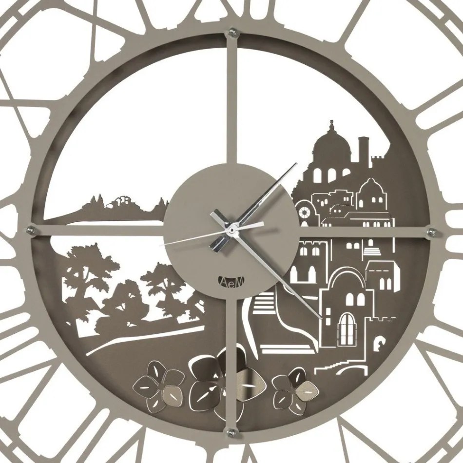 Round Wall Clock in Iron Italian Design 3 Finishes - Furio Viadurini