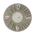 Round Wall Clock in Iron Three-Dimensional Design 2 Colors - Heco