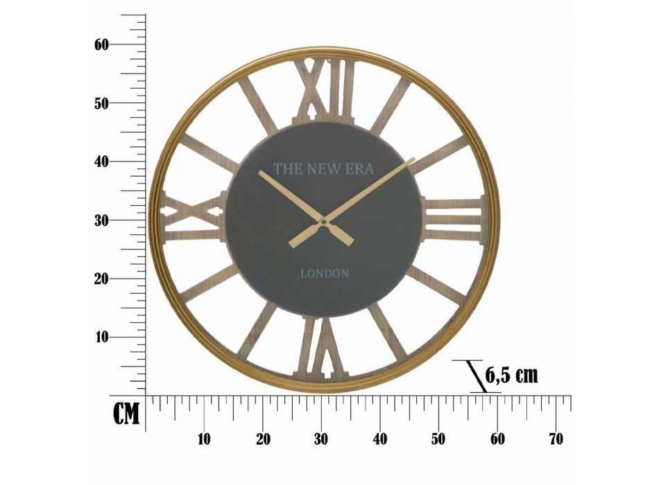 Round Wall Clock Diameter 60 cm of Design in MDF - Krizia Viadurini