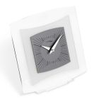 Table Clock in Transparent and Bisatin Methacrylate Made in Italy - Glad Viadurini
