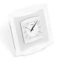 Table Clock in Transparent and Bisatin Methacrylate Made in Italy - Glad