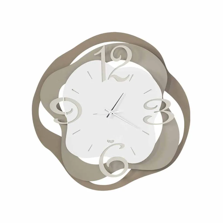 Modern Design Wall Clock in Iron Made in Italy - Gertrude Viadurini