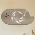 Wooden Clock with Heron Print Made in Italy - Palau Viadurini