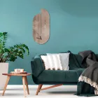 Wooden Clock with Heron Print Made in Italy - Palau Viadurini