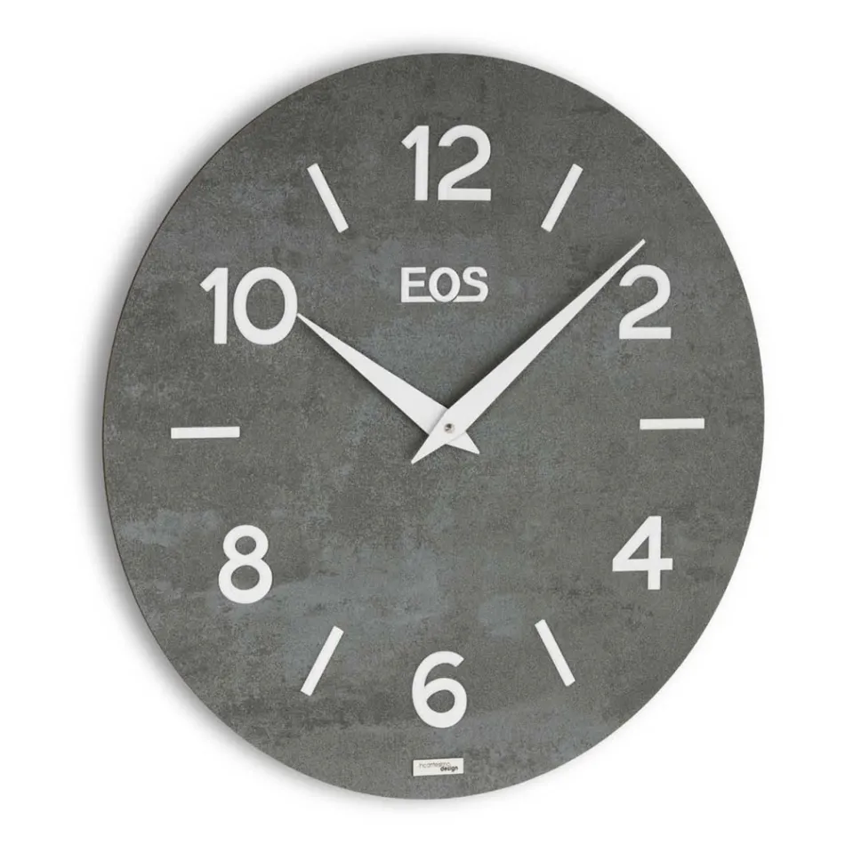 MDF Clock Coupled with Polypropylene Films Made in Italy - More Viadurini