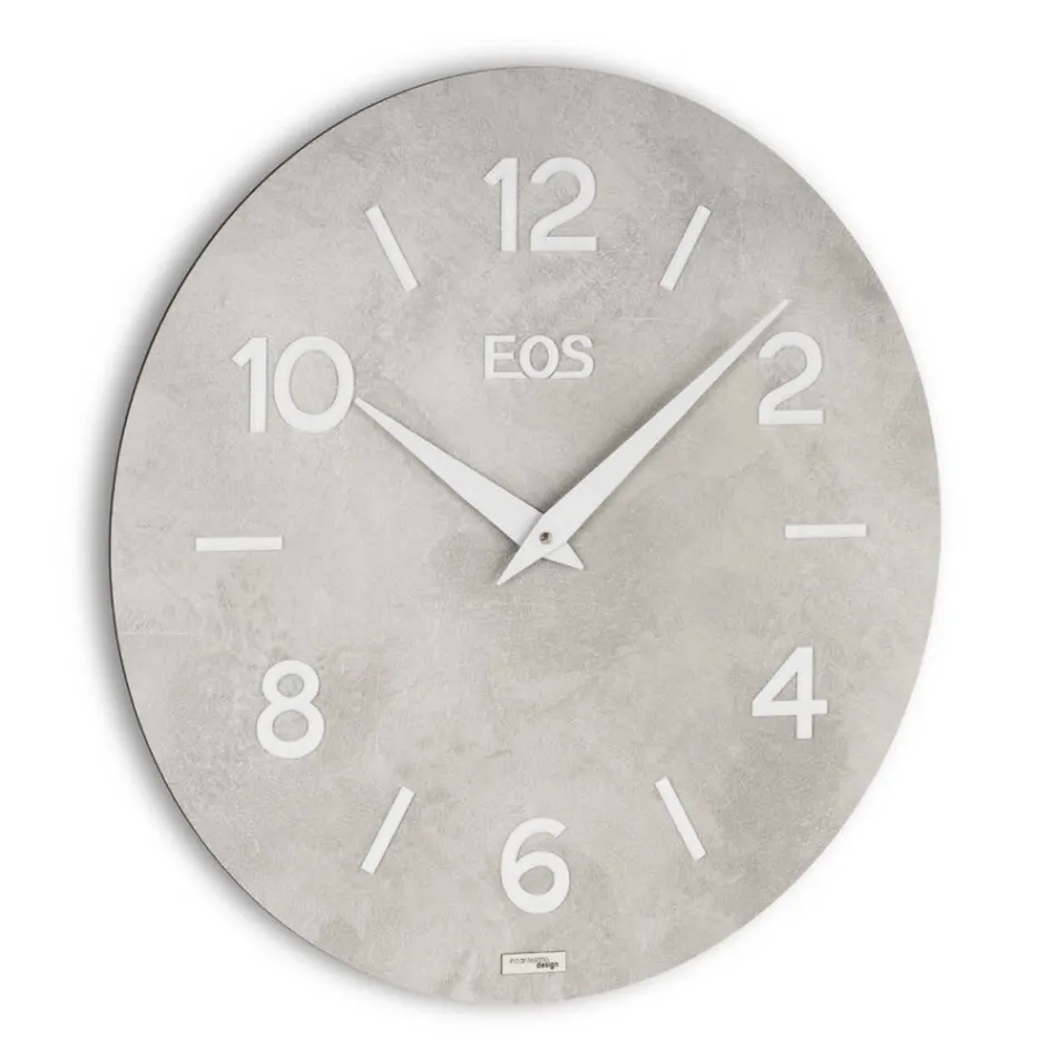 MDF Clock Coupled with Polypropylene Films Made in Italy - More Viadurini