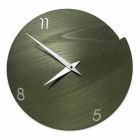 Modern Wall Clock with Natural Wood Number Made in Italy - Crater Viadurini