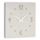 Wall Clock with Layered Pressed Linen Applications Made in Italy - Exact Viadurini