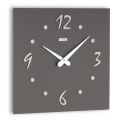 Wall Clock with Layered Pressed Linen Applications Made in Italy - Exact