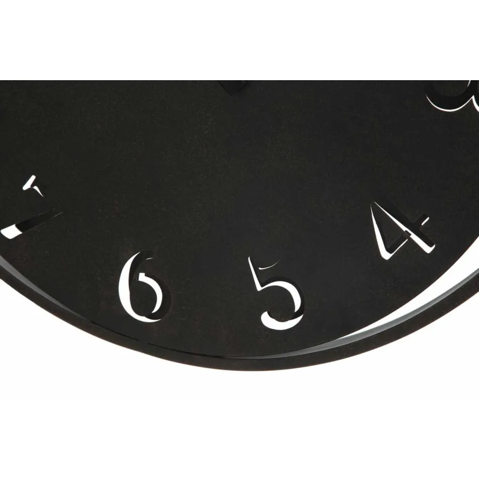 Round Wall Clock Diameter 60 cm Modern Iron - Beatrix Viadurini
