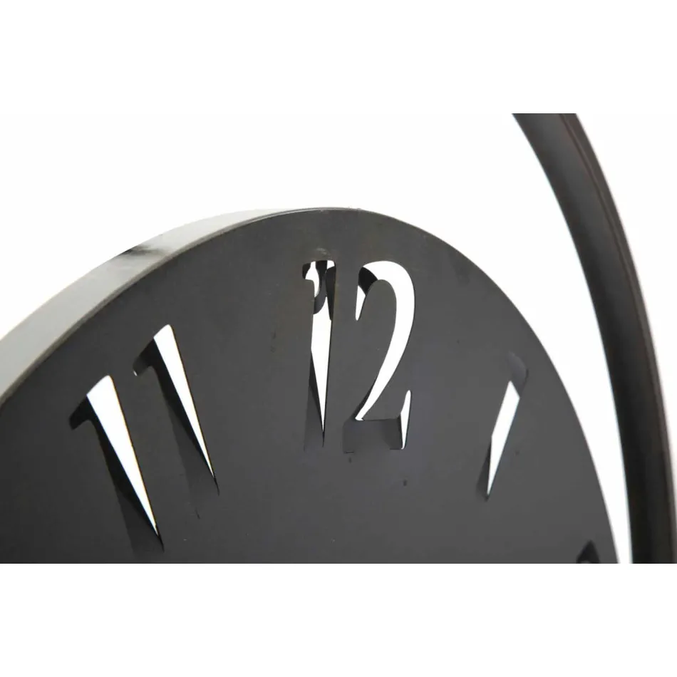 Round Wall Clock Diameter 60 cm Modern Iron - Beatrix Viadurini