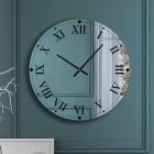 Round Wall Clock in Mirrored Crystal Made in Italy - Gear Viadurini
