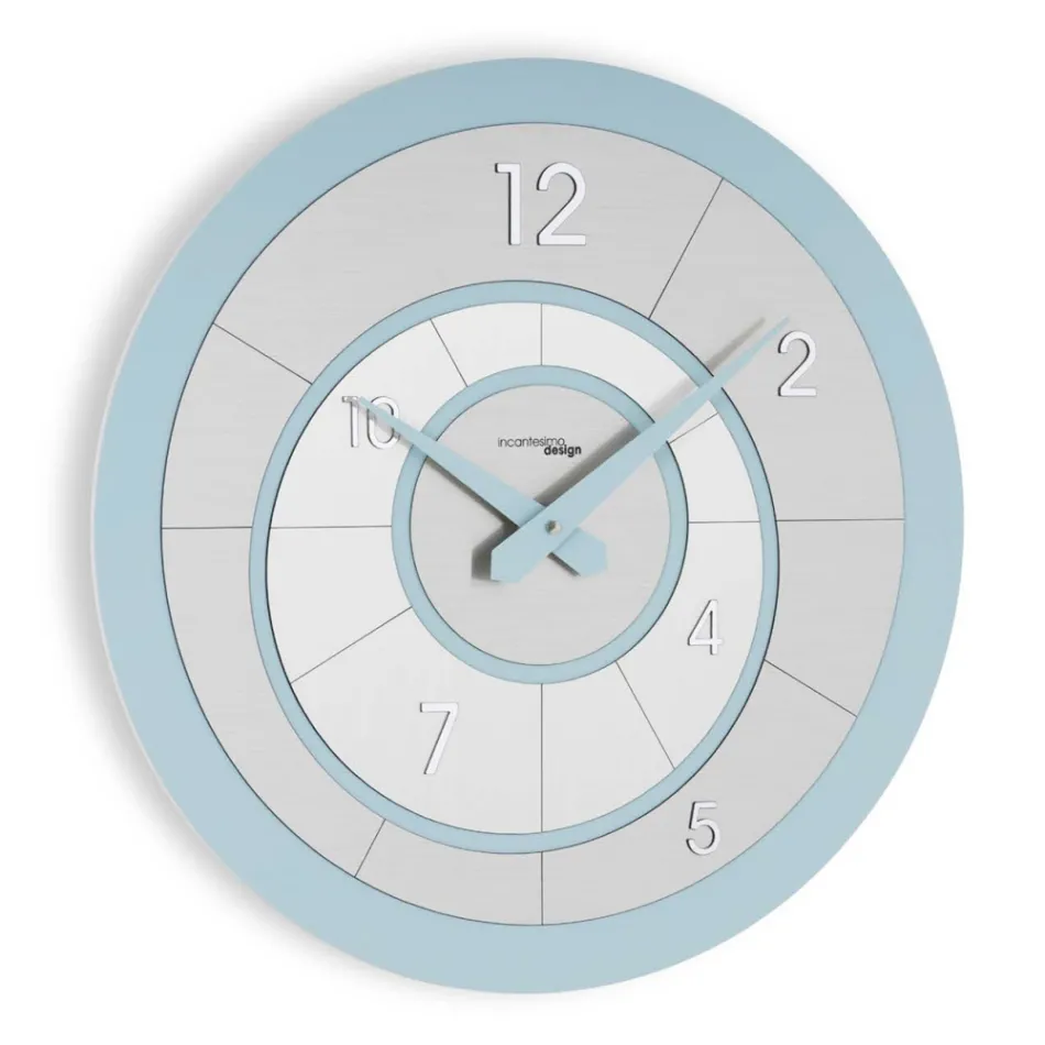 Round Clock in High Density Semi-Foamed PVC Made in Italy - Creative Viadurini