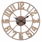 Round Wall Clock Modern Design in Iron and MDF - Taichi Viadurini