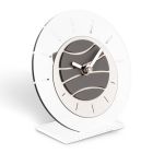 Round Table Clock in Transparent Methacrylate Made in Italy - Strange Viadurini