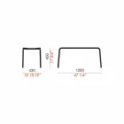 Low Bench in Outdoor Painted Aluminum, Made in Italy - Sybella Viadurini