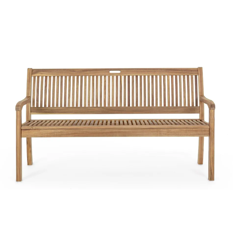 Design Garden Bench in Acacia Wood for Outdoors 2 or 3 Seats - Roxen Viadurini