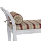Indoor Bench with Seat in Liserè Fabric Made in Italy - Opal Viadurini