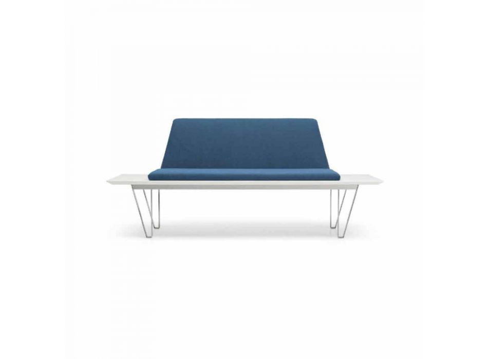 Upholstered and Upholstered Bench Steel and Mdf Base Modern Minimal Design - Gardena Viadurini